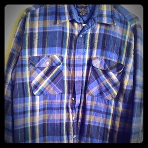 Men's lined flannel shirt